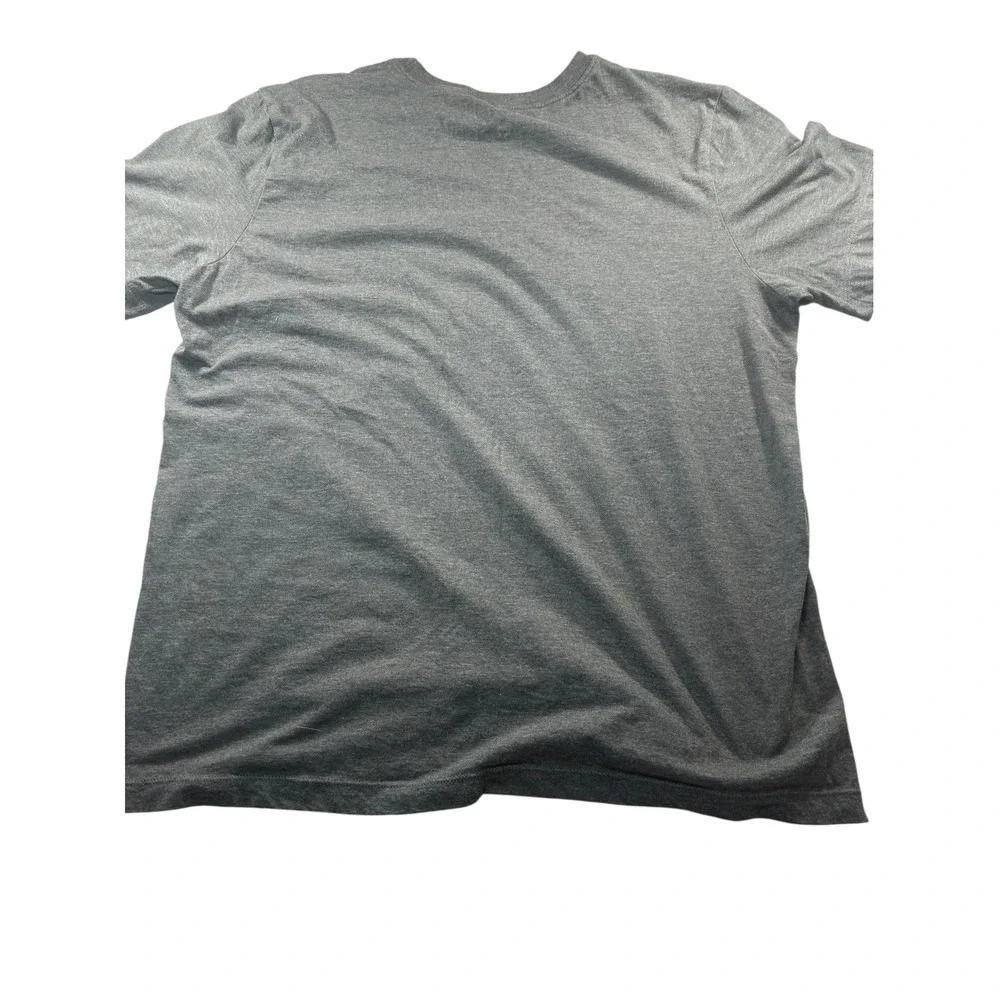 Nike T-Shirt Mens Large Grey Excellent Air Graphic Swoosh Short Sleeve Tee